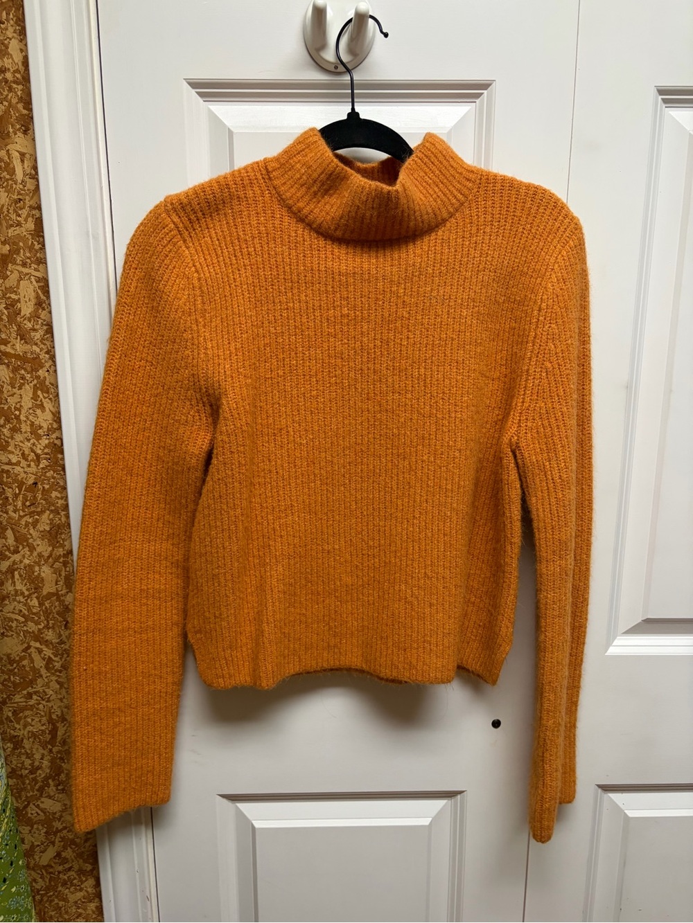By Together Orange Mock Neck Sweater